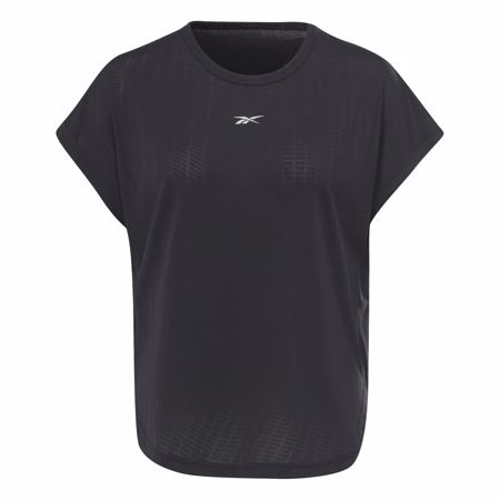 Reebok United By Fitness Perforated Women's Short Sleeve Shirt, Black 